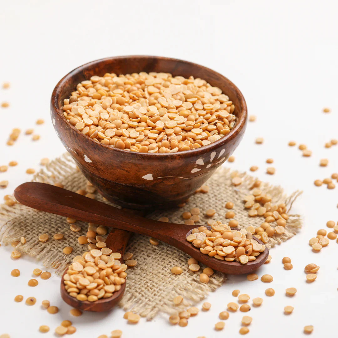Farmer holding grains