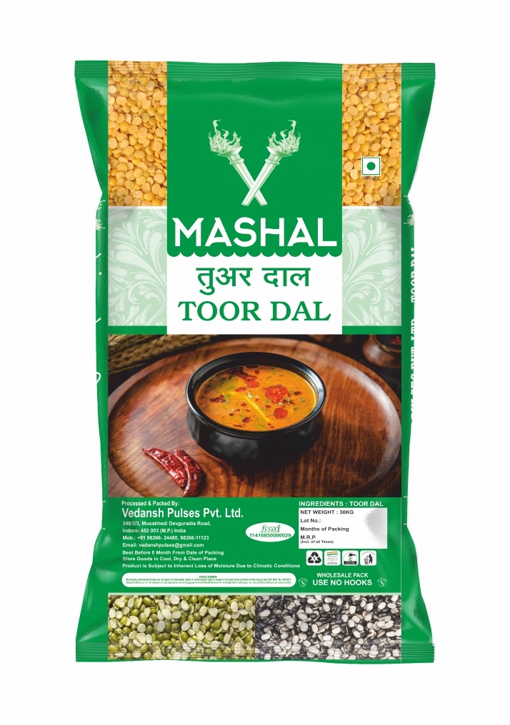 Close-up of red lentils